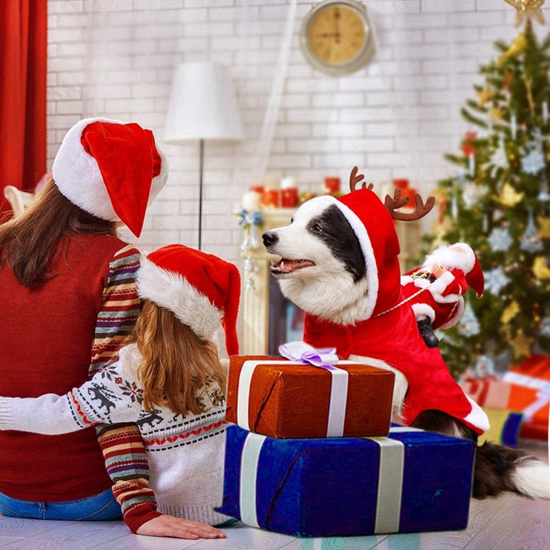 XS-2XL Warm Dog Clothes Dog Christmas Coat For Small Medium Dog