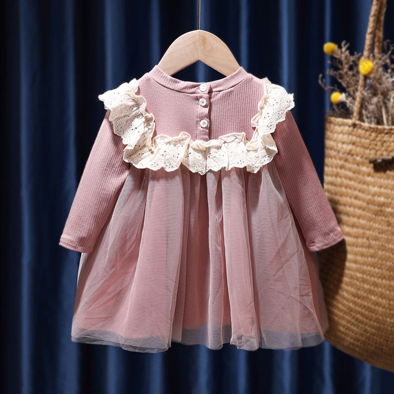 Baby Girls Dress Casual Plaid Clothes Summer 2022 New Korean Cotton Linen Girls Princess Dress