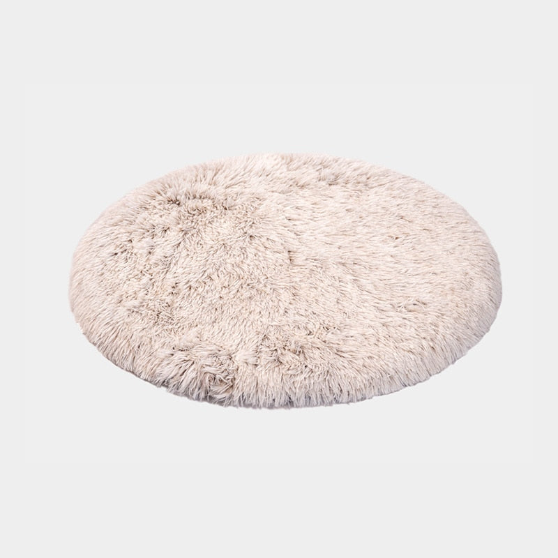 Long Plush Pet Soft Fleece Pad Thickened Pet Sleeping Mat Round Pet Blanket Bed Mat For Puppy Dog Cat Cushion Pet Accessories