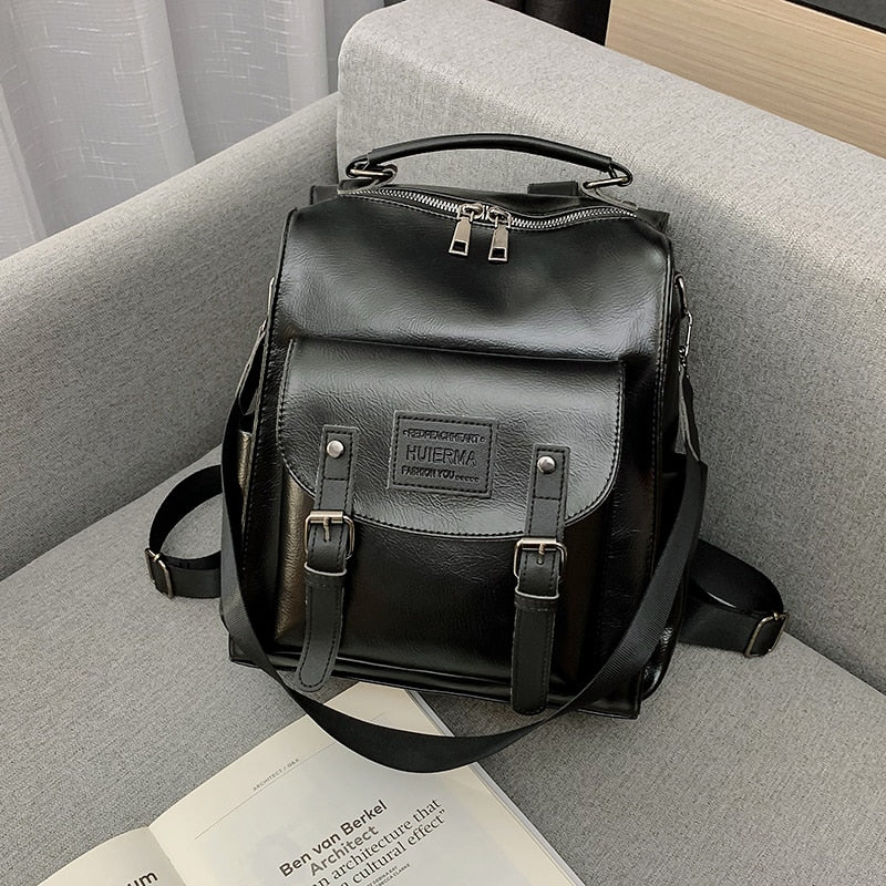 Women Pu Leather Backpack Fashion Rucksack Brand Designer Shoulder Bag Large Capacity Travel School