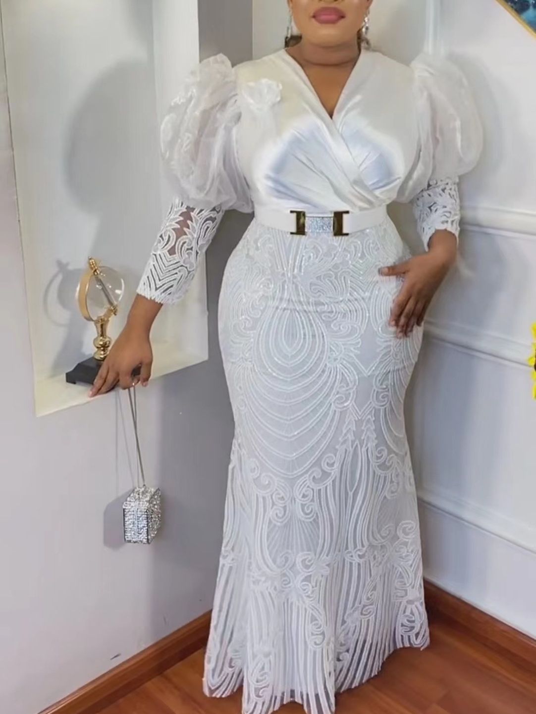 open lace back dress Amazon.com: XIAOHUAGUA Elegant African Dresses for Women Print Strap  Nigerian Vestidos Dashiki Africa Party Long Dress : Clothing, Shoes &  Jewelry main image 0