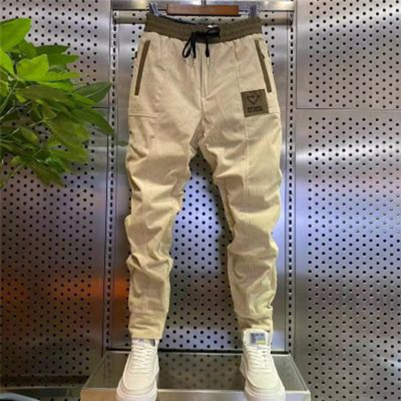 Man Corduroy Sweatpants Autumn Winter Men Baggy Joggers Fashion Streetwear Casual Fleece Harem Pants Plus Size Fashion Trousers