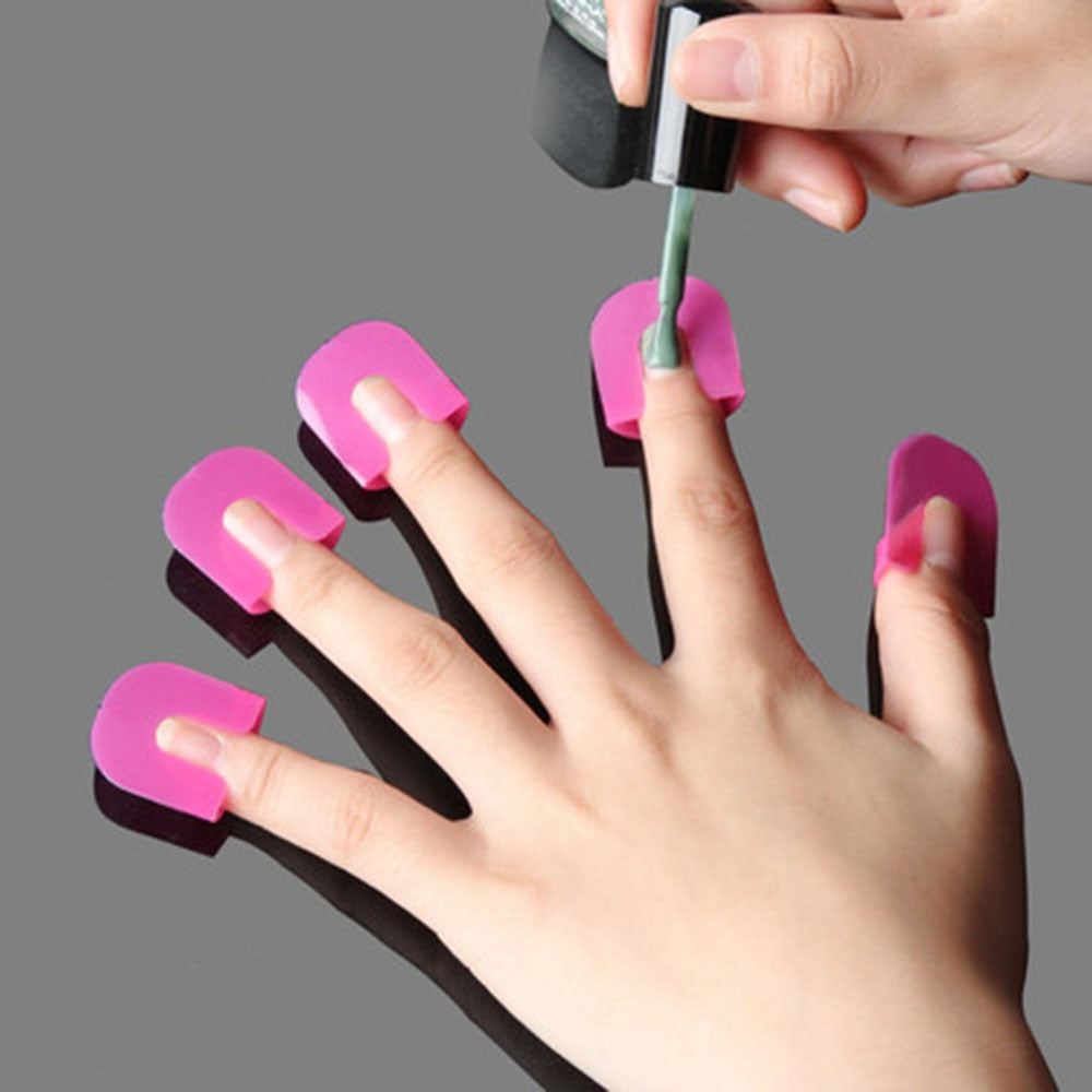 26pcs/set 10 Sizes G Curve Shape Nail Protector Varnish Shield Finger Cover Spill-Proof French Stickers Manicure Nail Art Tools