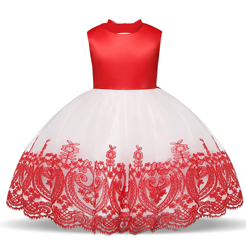 Baby Girl Tutu Party Gown Flower Girls Dresses for Wedding 1 2 3 4 5 Years