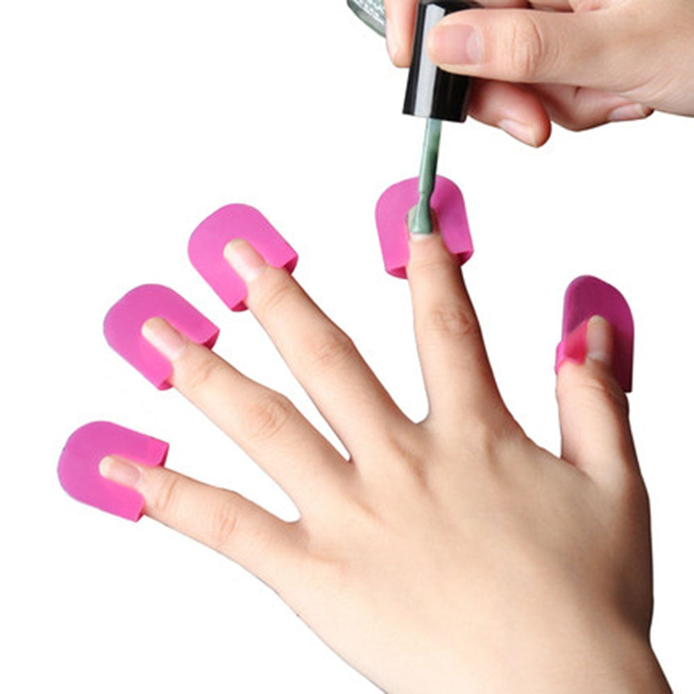 26pcs/set 10 Sizes G Curve Shape Nail Protector Varnish Shield Finger Cover Spill-Proof French Stickers Manicure Nail Art Tools