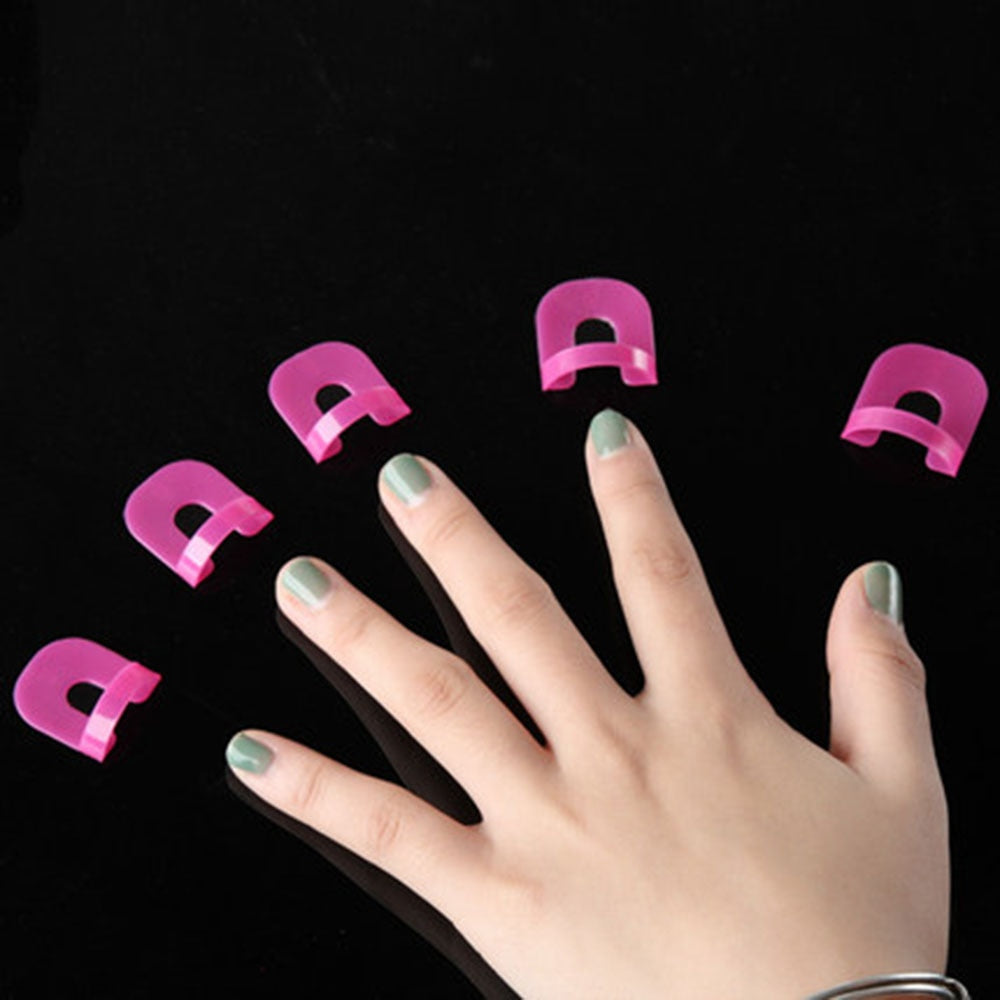26pcs/set 10 Sizes G Curve Shape Nail Protector Varnish Shield Finger Cover Spill-Proof French Stickers Manicure Nail Art Tools
