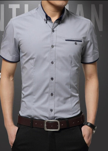 2023 New Arrival Brand Men's Summer Business Shirt Short Sleeves