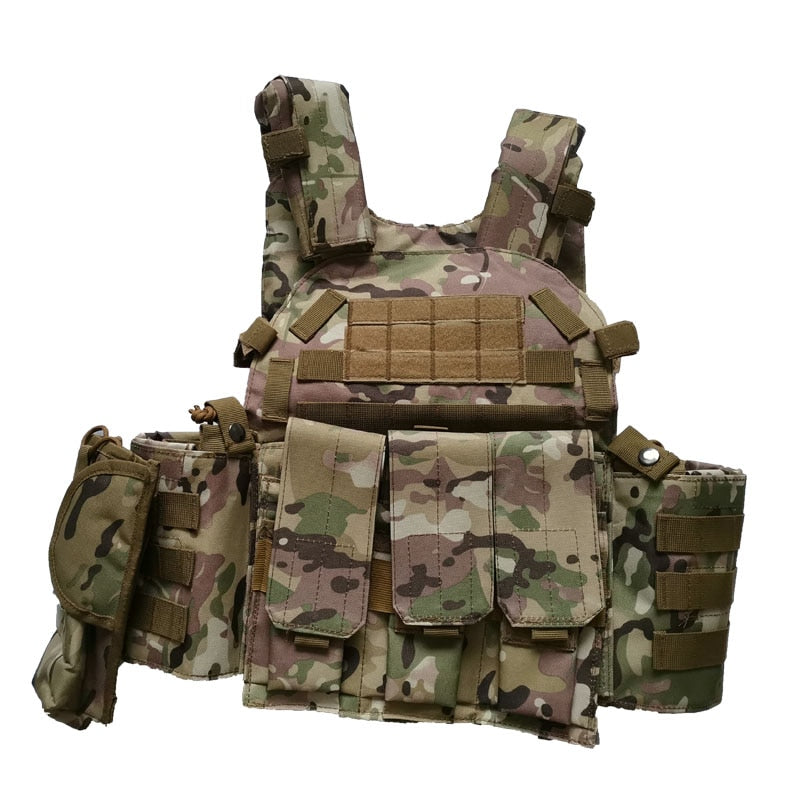 multicam airsoft gear Military Tactical Airsoft Vest Paintball FG Multicam Camouflage Huntin –  Mega Mart Center