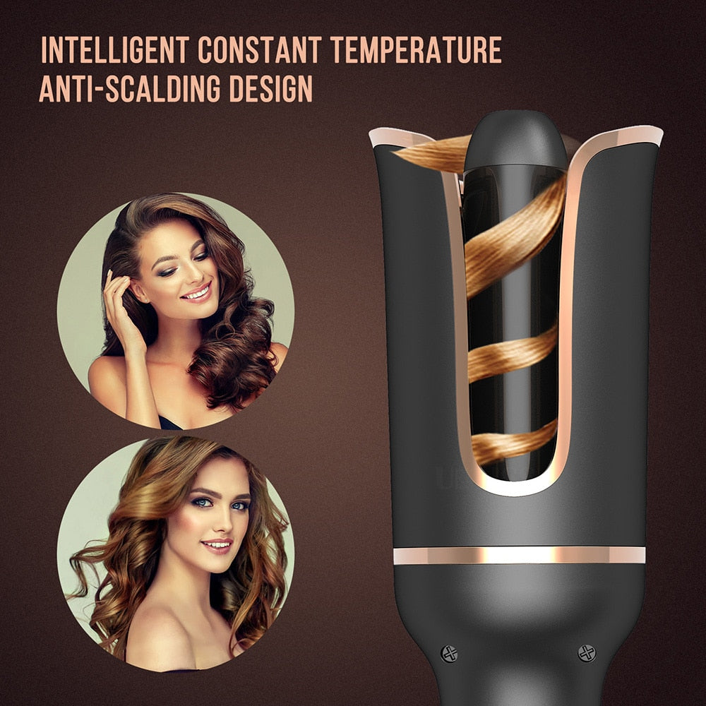 Automatic Hair Curler Rotating Ceramic Curling Iron Tongs Corrugation Curling Wand Hair Waver Styler Tools Auto Hair Crimper