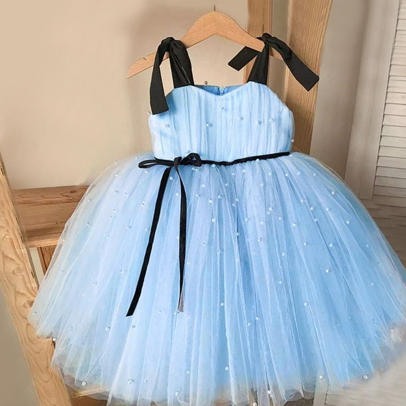 Baby Girl Tutu Party Gown Flower Girls Dresses for Wedding 1 2 3 4 5 Years