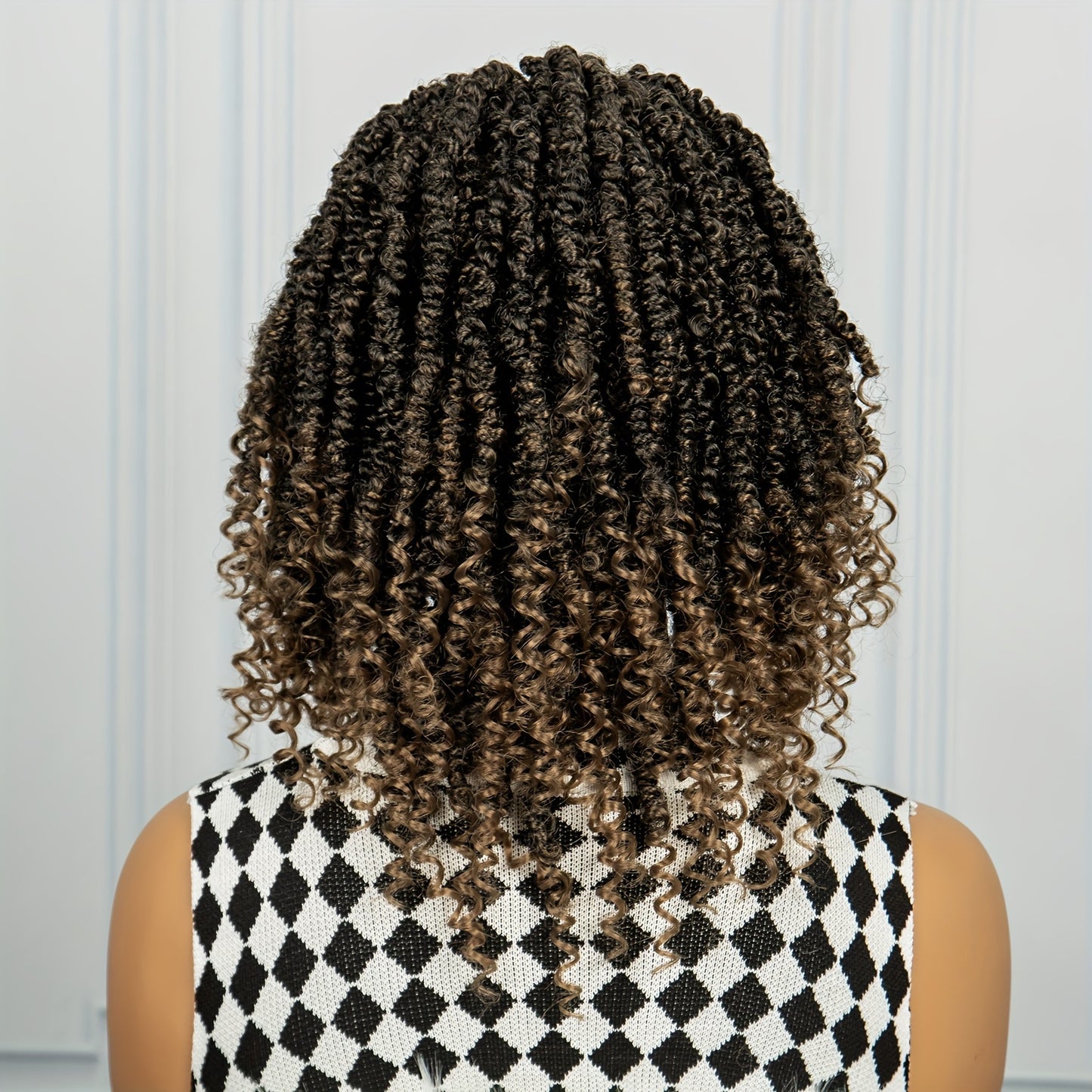 Braids Wig Curly Braids Wig Synthetic Lace Wig Beginners Friendly Heat Resistant Wig For Women