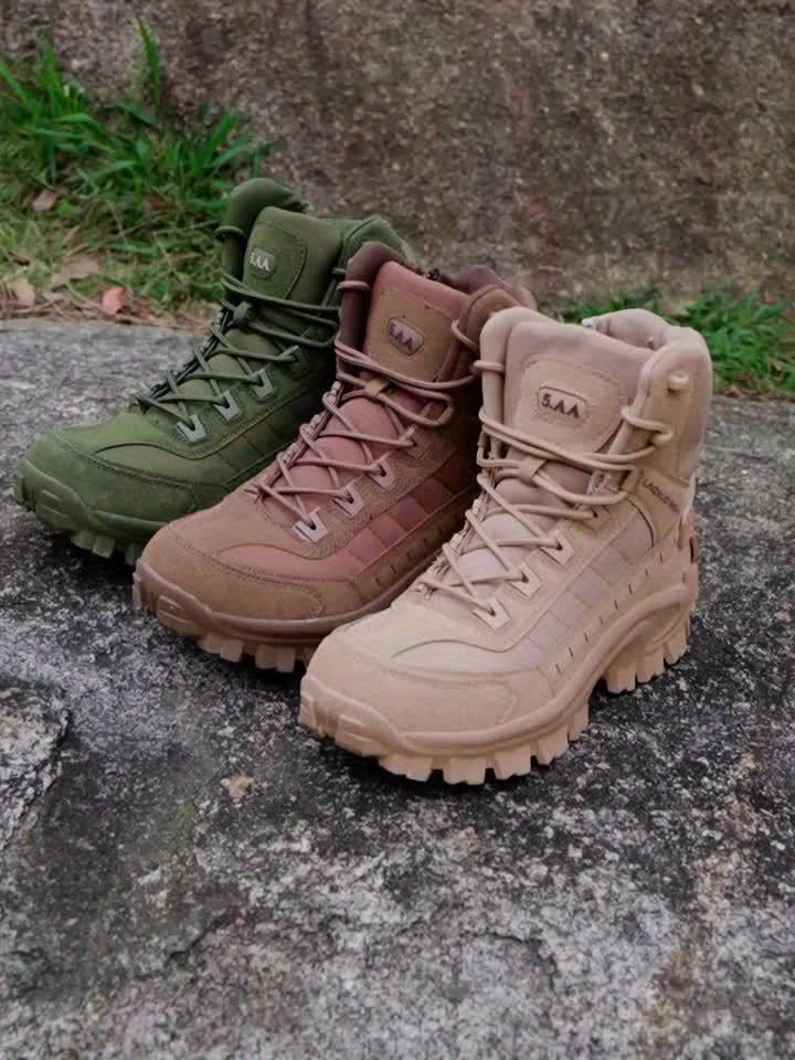 Men's Tactical Boots Wear-resistant Non-slip Comfortable Outdoor Shoes For Hiking Climbing Hunting Trekking, Men's Footwear