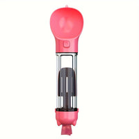 3 In 1 Portable Dog Water Bottle, Multifunctional Leak-Proof Pet Water Bottles With Food Container And Litter Shovel Design For Walking And Travel