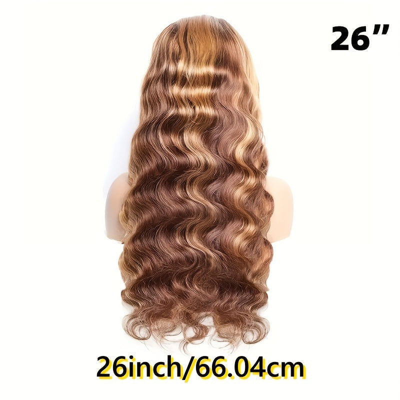 250% Density Ultra-Lush Honey Blonde Body Wave Wig - 13x6x1 T-Part Remy Human Hair with Pre-Plucked Natural Hairline & Baby Hair