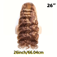 250% Density Ultra-Lush Honey Blonde Body Wave Wig - 13x6x1 T-Part Remy Human Hair with Pre-Plucked Natural Hairline & Baby Hair