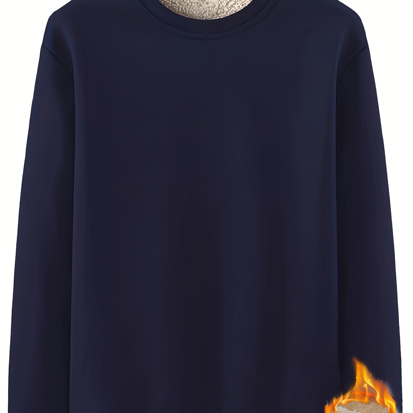 New Men's Casual Fashionable Solid Color Crew Neck Sweatshirts For Autumn And Winter