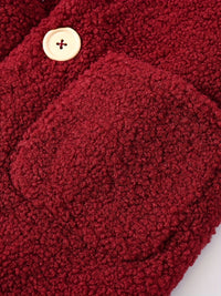 JOMAKE Girls' Winter Coat - Pastel Pink & Ombre Jacket with Button Front Closure, Soft Fleece-Lined Lapel Collar, Non-Stretchy Fabric for Everyday & Formal Events, Long Sleeve Casual Outerwear for School, Travel - Cute Korean