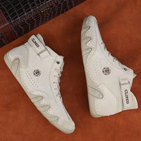 [CLOHOO Boots] CLOHOO Brand Men's Pig Short Boots | Preppy Style, Round Toe, Solid Color, Elastic Closure, Lining | England Scene, Spring, Fall, Winter, Summer