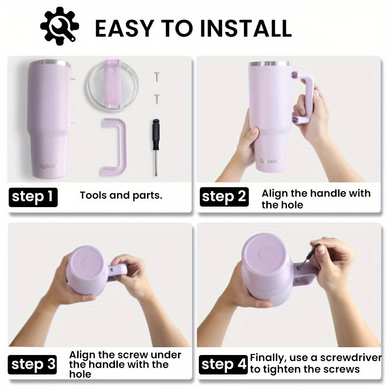 40 Oz. Insulating Glass With Handle And Straw Cover, Vacuum Reusable Stainless Steel Water Bottle, Double-layer Vacuum Insulation, Beverage Insulation And Long-lasting Cold Preservation. Coffee Cups, Christmas Cups, Local War