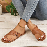 Womens Breathable Solid Color Mary-Jane Flat Shoes - Slip-On Design, Glitter Embellishment, Rubber TPR Sole, Synthetic Leather Upper - Perfect for Casual Summer Beach Wear