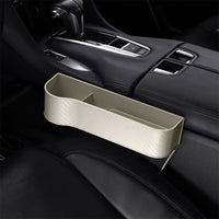[Car Seat Organizer] Lightweight ABS Car Seat Gap Organizer with Cup Holder | Console Side Pockets Storage Box for Enhanced Organization, Car Storage