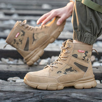Men's Steel Toe Safety Shoes Puncture Proof Work Shoes Boots, Industrial And Construction Site, men's footwear