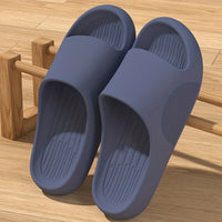 Mens Oversized Slippers - Ultra-Comfort Pillow Sole, Quik-Dry Eva, Odor-Eliminating - Versatile Beach to Home, Non-Slip Sandals