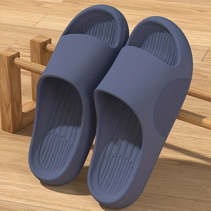 Mens Oversized Slippers - Ultra-Comfort Pillow Sole, Quik-Dry Eva, Odor-Eliminating - Versatile Beach to Home, Non-Slip Sandals
