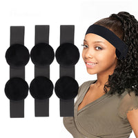3pcs Lace Wig Edge Bands with Ear Protectors - Elastic, Logo Design for Secure Laying