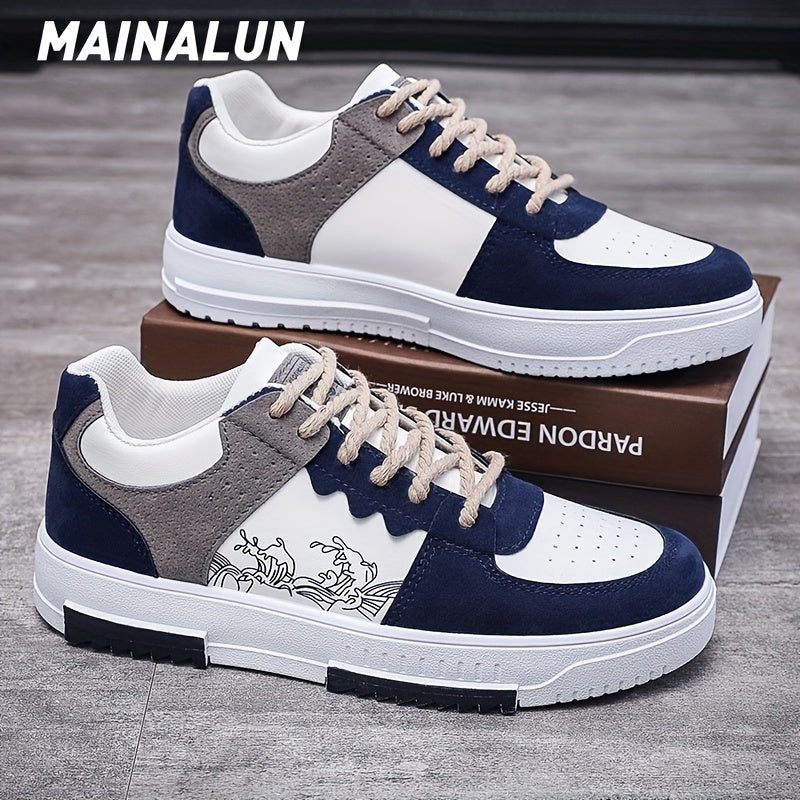 Men's Trendy Skate Shoes, Non-Slip Sneakers, Men's Footwear