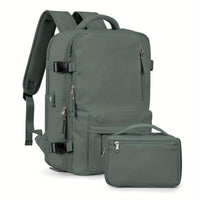 Large Capacity Multifunctional Leisure Backpack for Travel, with Dry Wet Separation Layer and Independent Shoe Compartment, and Anti-Theft Zipper Pocket, Lightweight and Portable, Suitable for Trave