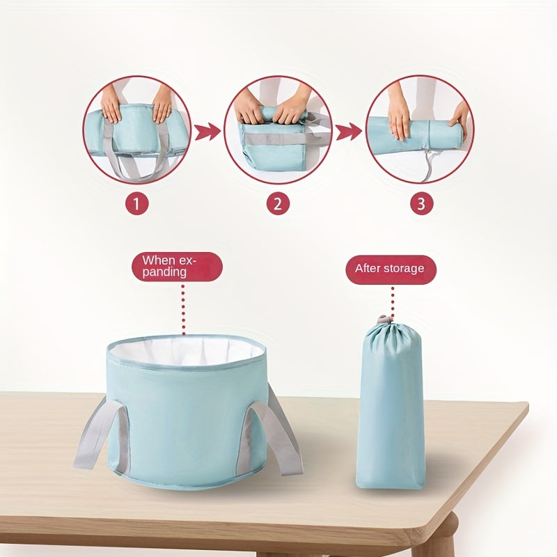 Portable Foldable Foot Soak Bath Tubs with Handles - Insulated, 5-Layer Design for Travel, Fishing, Camping & Home Spa - Unscented, No Power Needed, Travel Foot Spa|Foldable Foot Tubs|Insulated Foot Tubs