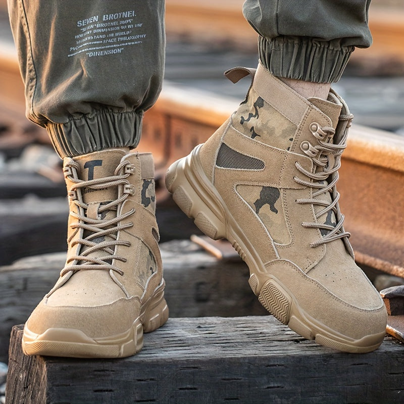 Men's Steel Toe Safety Shoes Puncture Proof Work Shoes Boots, Industrial And Construction Site, men's footwear