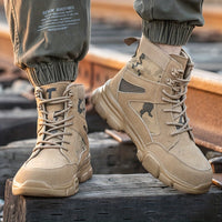 Men's Steel Toe Safety Shoes Puncture Proof Work Shoes Boots, Industrial And Construction Site, men's footwear