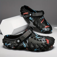 Men's Trendy Hollow Out Breathable Clogs, Comfy Non Slip Durable Soft Sole EVA Slippers For Men's Outdoor Activities, Men's Footwear