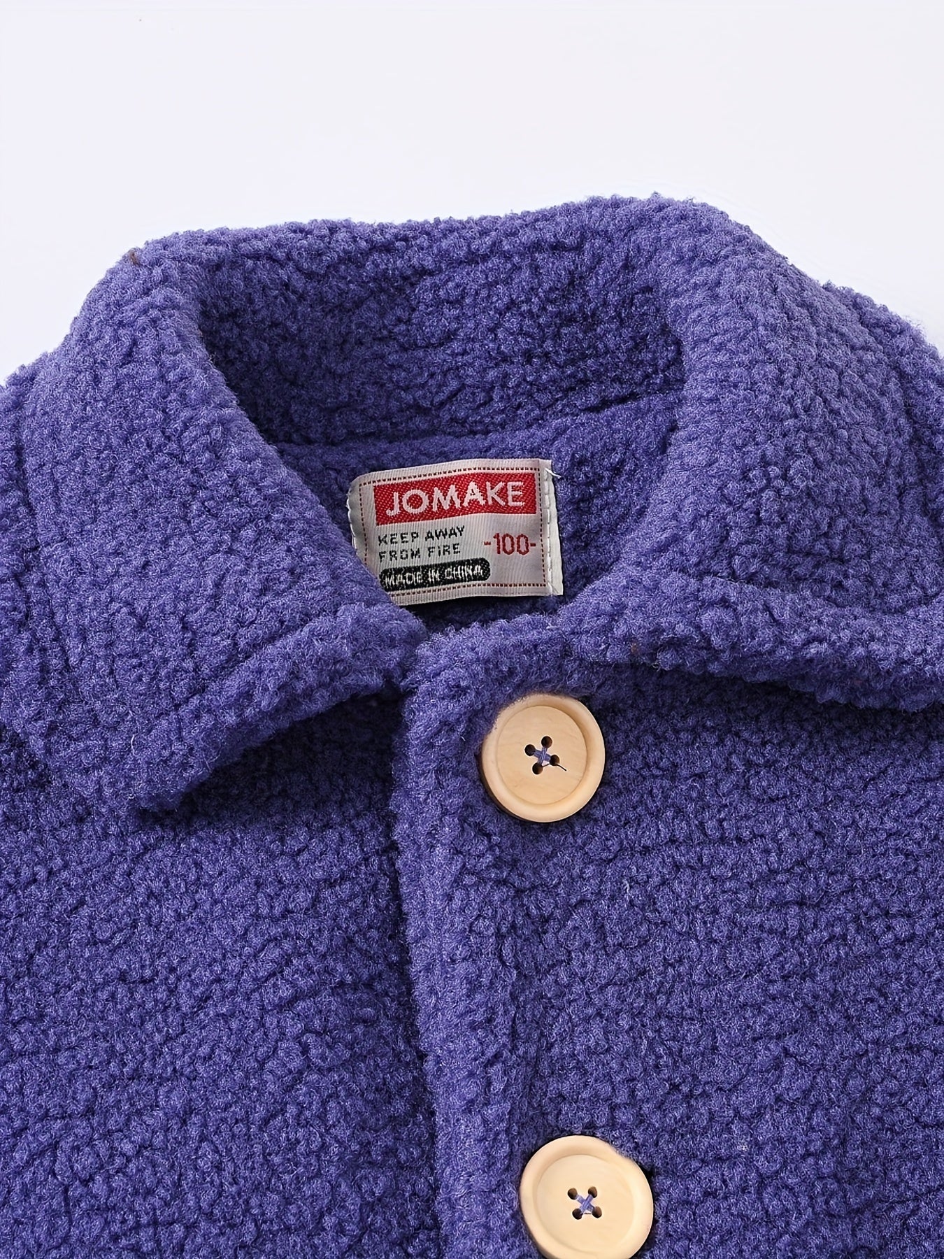 JOMAKE Girls' Winter Coat - Pastel Pink & Ombre Jacket with Button Front Closure, Soft Fleece-Lined Lapel Collar, Non-Stretchy Fabric for Everyday & Formal Events, Long Sleeve Casual Outerwear for School, Travel - Cute Korean