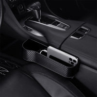 [Car Seat Organizer] Lightweight ABS Car Seat Gap Organizer with Cup Holder | Console Side Pockets Storage Box for Enhanced Organization, Car Storage