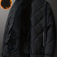 Men's Regular Fit Solid Color Sherpa Lined Varsity Jacket, Casual Fleece Lined Baseball Jacket Coat for Winter Autumn