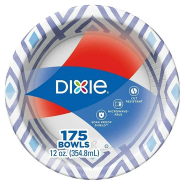 Dixie Paper Bowl, 12oz, 175 Count
