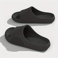 Mens Oversized Slippers - Ultra-Comfort Pillow Sole, Quik-Dry Eva, Odor-Eliminating - Versatile Beach to Home, Non-Slip Sandals