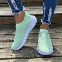 [Breathable Sneakers] Lightweight Breathable Women's Colorblock Mesh Platform Sneakers | Low Top Lace Up Shoes