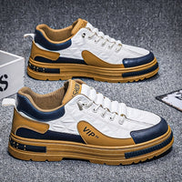 [Colour Block Skateboard Shoes] Men's Chic Street Style Colour Block Skateboard Shoes, Comfy Non Slip Casual Sneakers For Men's Outdoor Activities, Men's Footwear