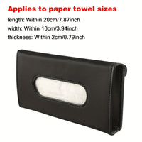 [Fashion Car Sunshade] Car Mounted Fashion Sunshade Paper Towel Box | Automobile Pull-out Carton