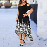 Sexy Evening Party Summer Plus Size Maxi Dress Women XL Short