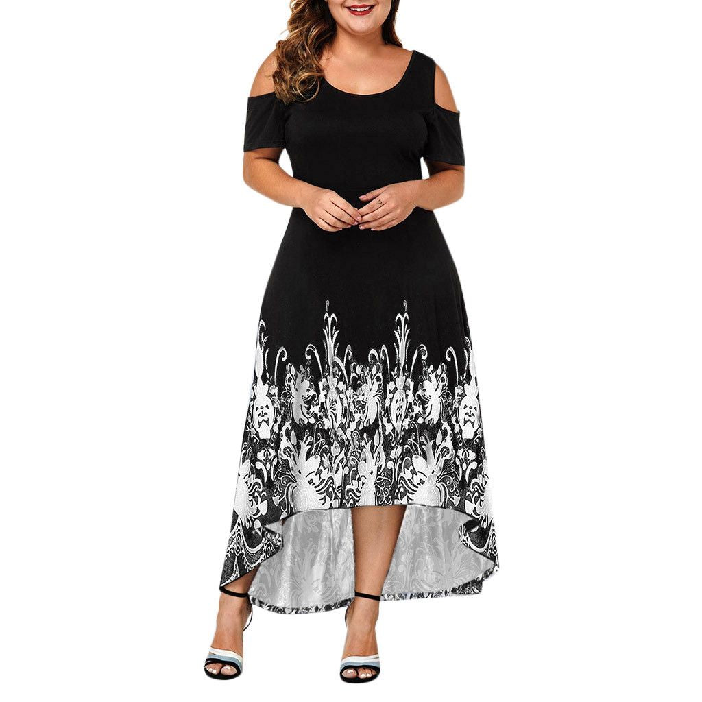 Sexy Evening Party Summer Plus Size Maxi Dress Women XL Short