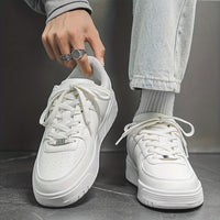 Men's Skate Shoes With Good Grip, Breathable Lace-up Sneakers, Men's Footwear