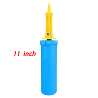 1pc Blue High Quality Two-Way Pump Balloon Accessory, Time-Saving And Convenient, Ideal Party Decorating Partner Halloween, Thanksgiving And Christmas Gift Easter Gift, Easter Room Decor