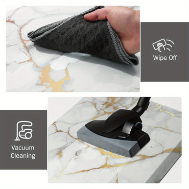 Kitchen Mat, 1/2 Inch Thick Anti Fatigue Kitchen Rugs and Mats Cushioned Kitchen Floor Mat Non-Skid Kitchen Mats for Standing Desk Office Sink 17.3"x39", White