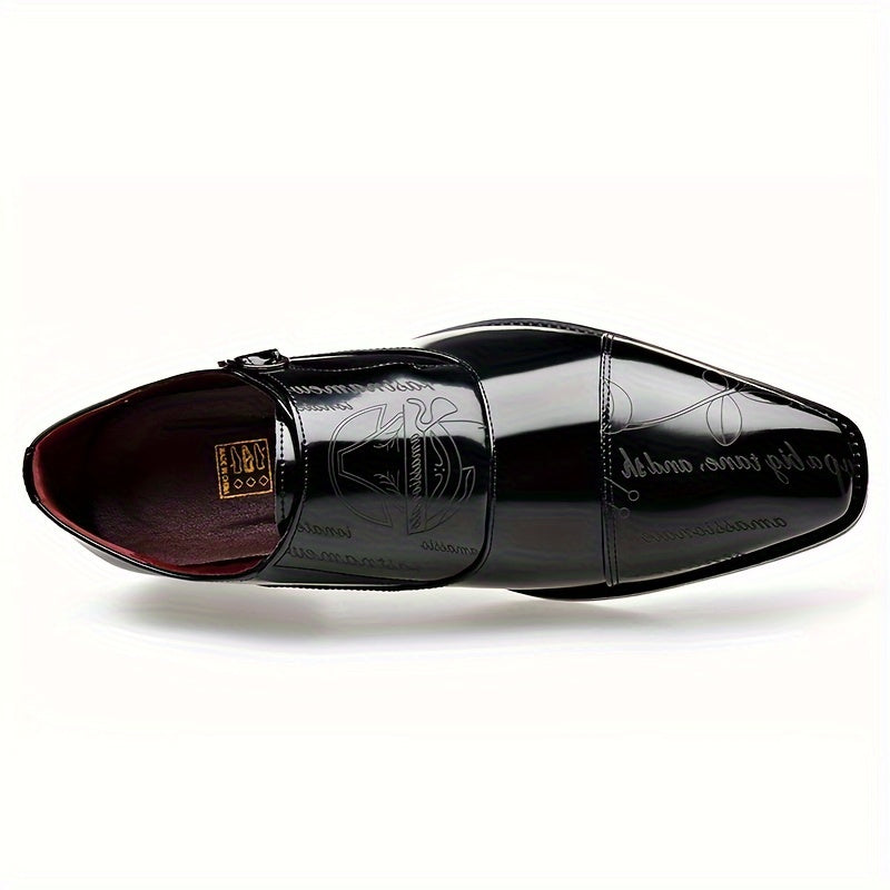 Fashionable Large Size Men'S Casual Shoes with Buckle Design, Beautiful And Elegant, Unique Pattern, Can Be Worn in All Seasons