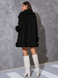 Super-Soft Glamorous Faux Fur Solid Coat - Stylish Long Sleeve Thermal Wear for All-Season Warmth - Perfect Womens Clothing for Fall & Winter